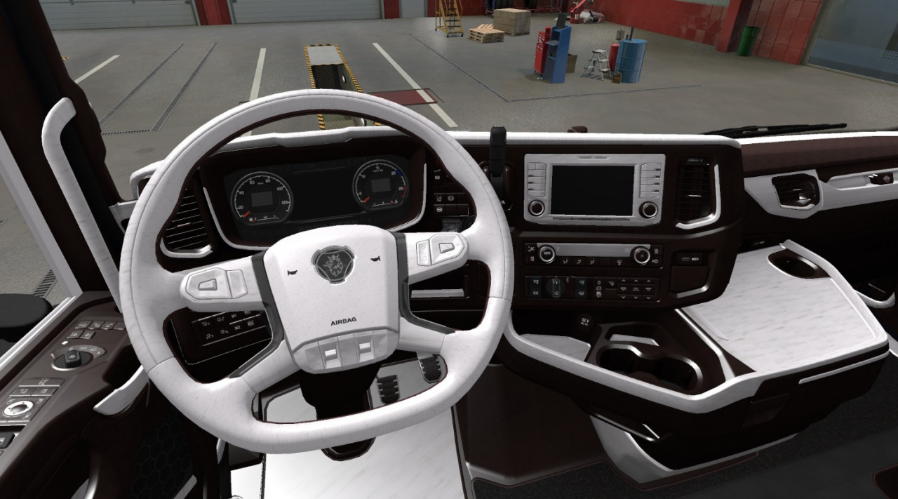 Scania 2016 (NextGen) - Exclusive White / Wood Interior